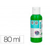 Peinture acrylique liderpapel coloris vert bouteille 80ml