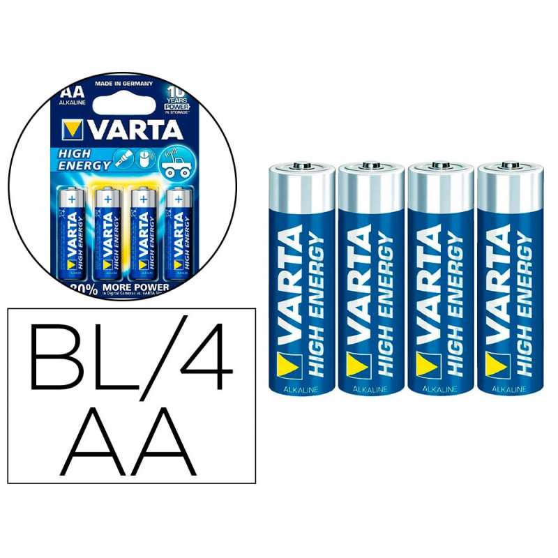 Pile alcaline varta longlife power aa bli 4