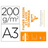 Pochette dessin et lavis clairefontaine papier 200g surface lisse format . format a3 29,7 x 42cm 10 feuilles