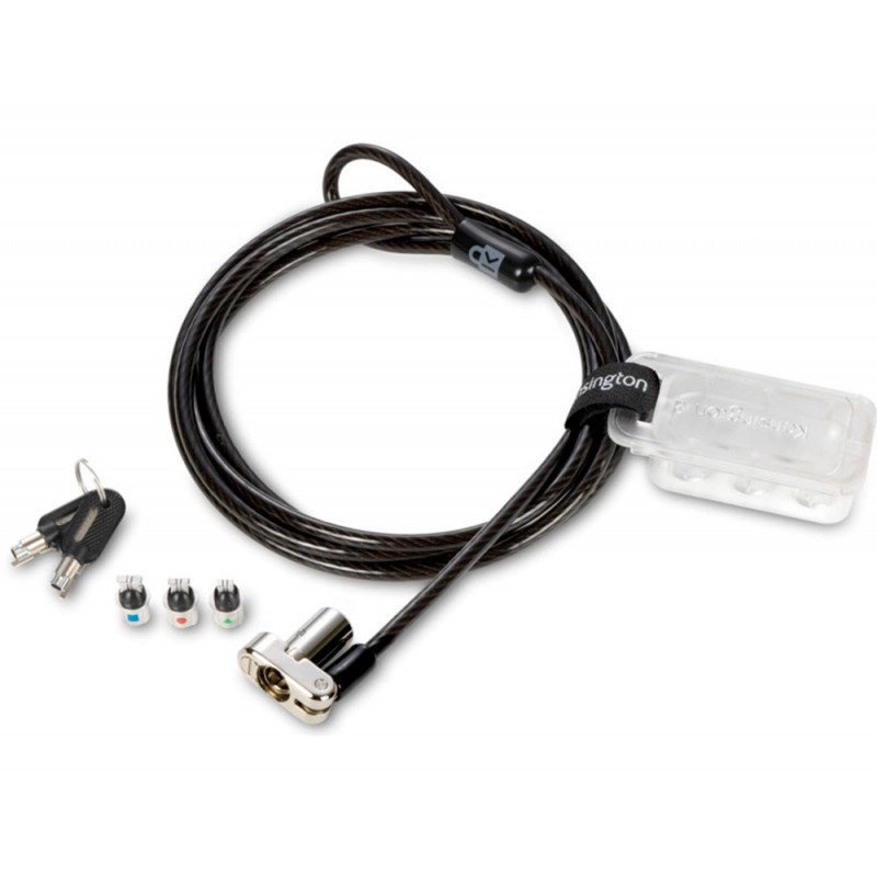 Cable de s curit kensington universel 3 en 1 systeme de verrouillage cl de 5mm