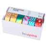 Set de 10 rubans masking tape washi serie monochrome basique