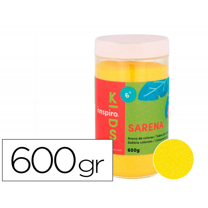 Sable de couleurs jaune 600 gr