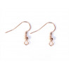 Boucle d'oreilles metalliques crochet hippie ouvert dore 20x18mm paquet 10 unites