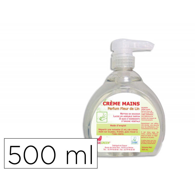 Creme lavante coldis mains fleu de lin flacon pompe 500ml