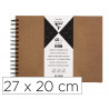 Album a personnaliser clairefontaine couverture rigide reliure integrale noire 27x20cm 40 feuilles 200g coloris kraft