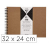 Album a personnaliser clairefontaine couverture rigide reliure integrale noire 32x24cm 40 feuilles 200g coloris kraft