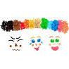 Pack emotions mousse eva sodertex adh sive - 500 pcs - tailles et coloris assortis