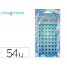 Autocollants imaginovo pierres precieuses vertes et bleues brillantes en relief pour toutes surfaces 190x105