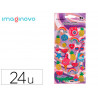 Autocolants imaginovo designs assortis ete brillant 214x100 mm sous blister