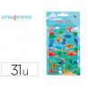Autocollants imaginovo kids dinosaures en mousse eva 190x105 mm sous blister