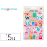 Autocollants imaginovo friandises magic dreams en relief 210x130 mm sous blister