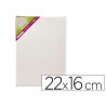 Toile sur chassis liderpapel agraffe au dos 100% coton 22x16 cm