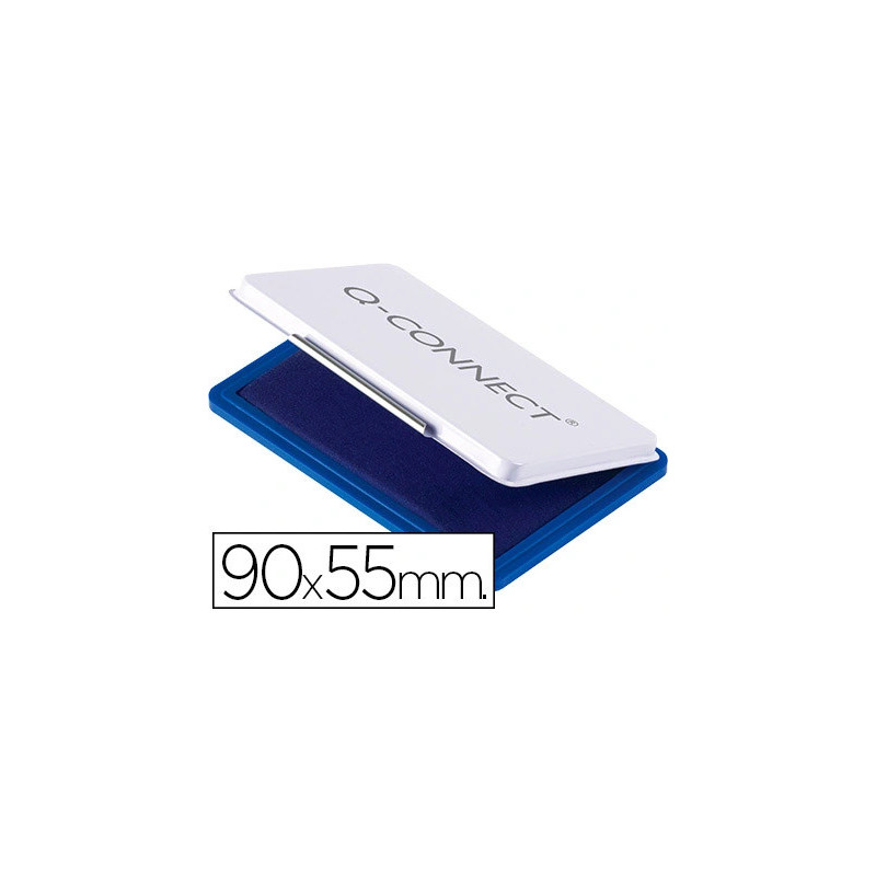 Recharge tampon q-connect économique nº3 90x55mm coloris bleu