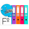 Classeur levier liderpapel documenta a4+ carton remborde dos 75mm rado metallique coloris assortis trending