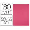 Papier cartonne liderpapel 50x65cm 180gr coloris fuchsia paquet 25 feuilles