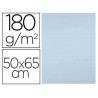 Papier cartonne liderpapel 50x65cm 180gr coloris bleu paquet 25 feuilles