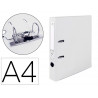 Classeur levier liderpapel a4 documenta carton rembordé 1,9mm dos 52mm rado métallique coloris blanc