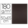 Papier cartonne liderpapel 50x65cm 180gr coloris marron paquet 25 feuilles