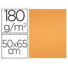 Papier cartonne liderpapel 50x65cm 180gr coloris nectarine paquet 25 feuilles