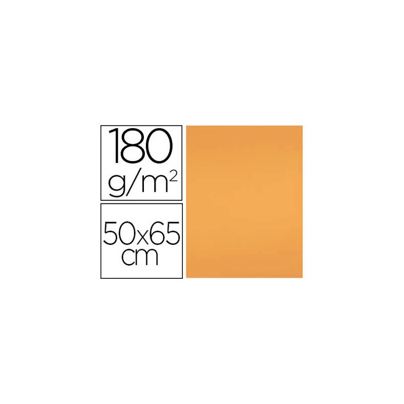 Papier cartonne liderpapel 50x65cm 180gr coloris nectarine