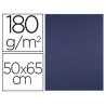 Papier cartonne liderpapel 50x65cm 180gr coloris bleu saphir