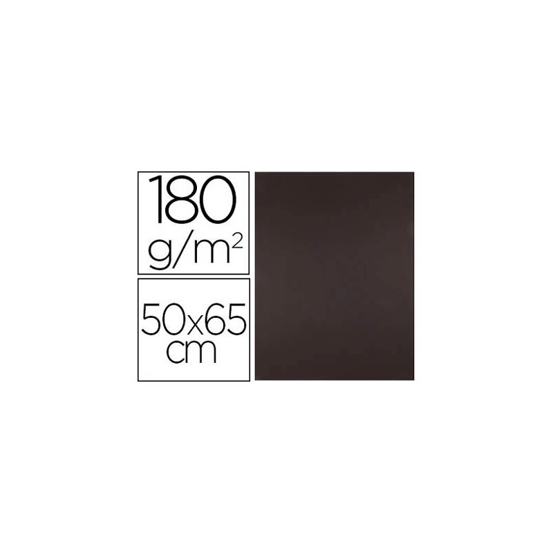 Papier cartonne liderpapel 50x65cm 180gr coloris marron