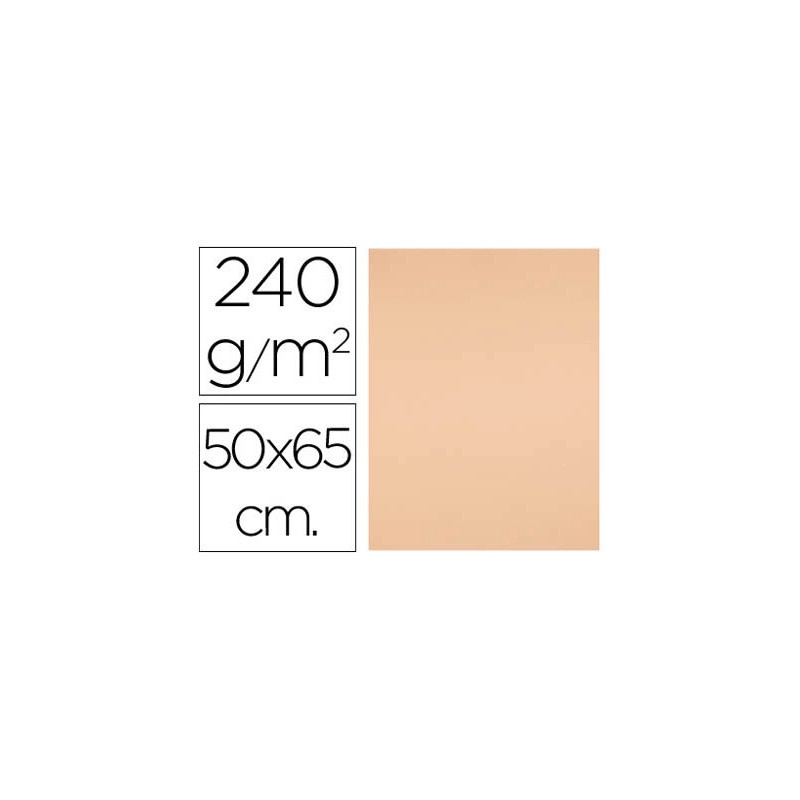 Papier cartonne liderpapel 50x65cm 240gr coloris sepia paquet 25 feuilles
