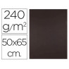 Papier cartonne liderpapel 50x65cm 240gr coloris marron paquet 25 feuilles