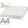 Carton entrecolle liderpapel a4 epaisseur 3mm unicolore blanc