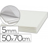 Carton entrecolle liderpapel adhesif 50x70cm epaisseur 5mm unicolore blanc