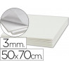 Carton entrecolle liderpapel adhesif 50x70cm epaisseur 3mm unicolore blanc