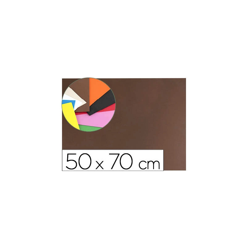 Plaque mousse liderpapel 50x70cm 60g/m2 épaisseur 1.5mm unicolore marron