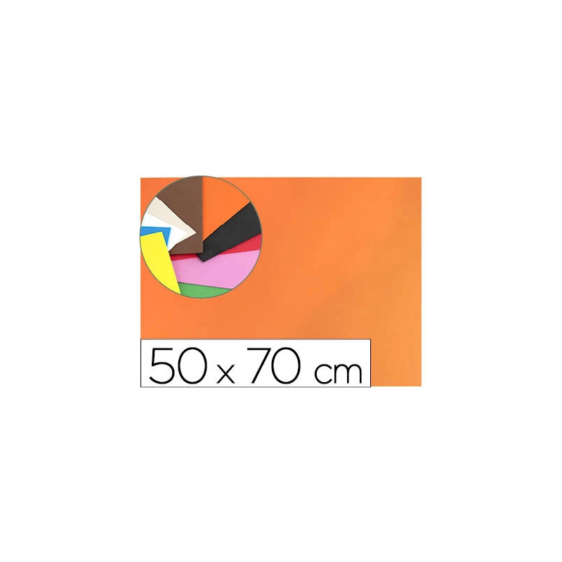 Plaque mousse liderpapel 50x70cm 60g/m2 épaisseur 1.5mm unicolore orange