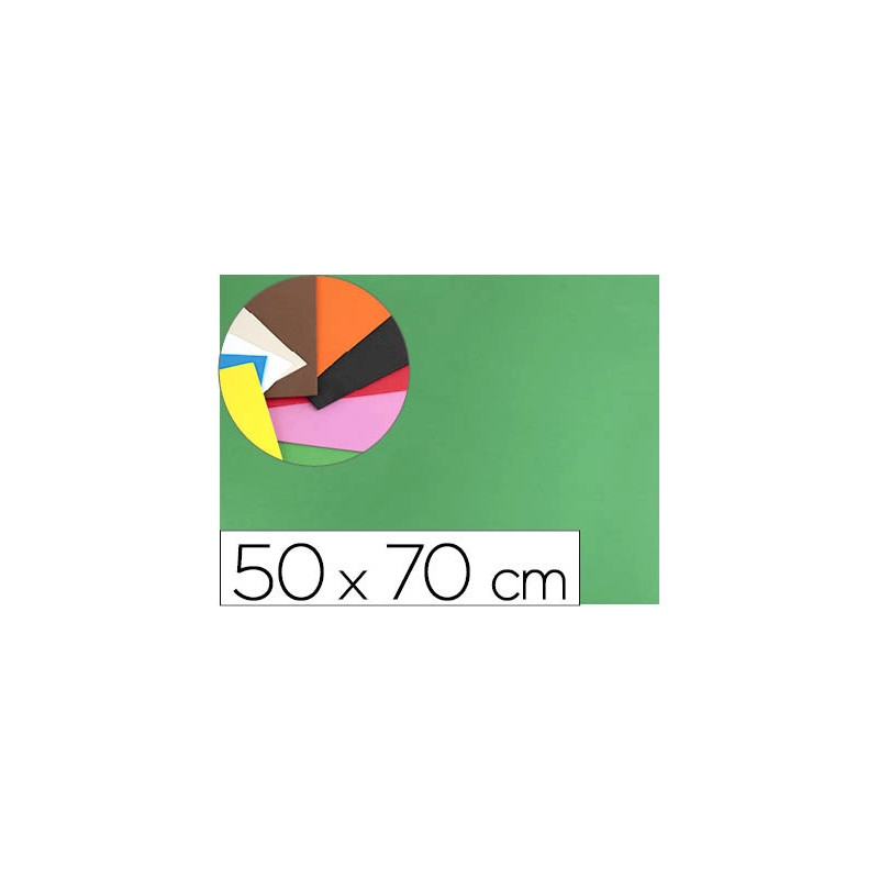 Plaque mousse liderpapel 50x70cm 60g/m2 épaisseur 1.5mm unicolore vert