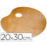 Palette de melange liderpapel bois ovale 20x30 cm grosseur 0,3 cm