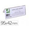 Chevalet q-connect porte-noms méthacrylate idéal système identification 95x42mm
