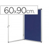 Vitrine affichage q-connect cadre aluminium intérieur fond feutrine serrure porte méthacrylate 9 feuilles a4 60x90cm