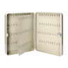 Armoire à clés q-connect 140 clés acier résistant épaisseur 0.8 cm inclus 2 clés porte-clés accessoires 370x280x80mm