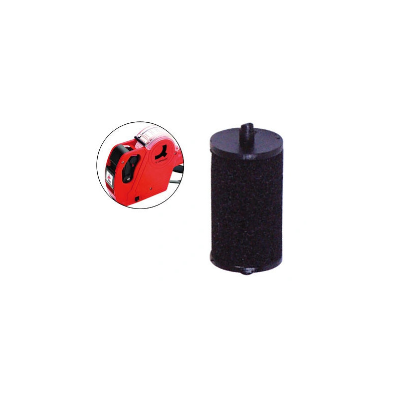 Rouleau encreur q-connect plastique largeur 20mm coloris noir