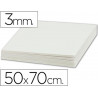 Carton entrecolle liderpapel 50x70cm epaisseur 3mm unicolore blanc
