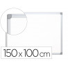 Tableau q-connect laqué magnétique cadre aluminium idéal collèges bureaux inclus accessoires fixation mur 150x100cm