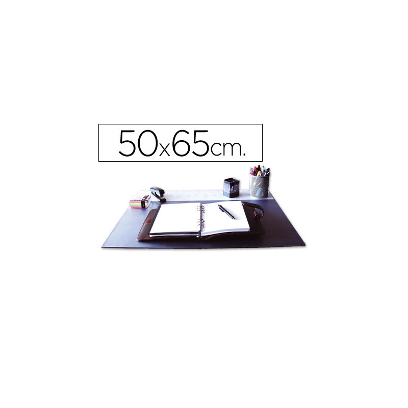 Sous-main q-connect simple pp antiderapant 50x63cm coloris noir