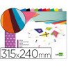 Papier de soie liderpapel 18g/m2 format a4+ 240x315mm coloris assortis bloc 10f