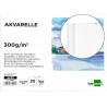 Bloc dessin liderpapel aquarelle encollé papier grain moyen lisse 300g/m2 format a3 420x297mm 20f