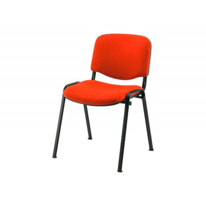 Chaise q-connect connect empilable 4 pieds poids maximum supporté 100kg 91x49x44cm coloris rouge 5.3kg