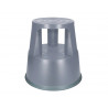Tabouret q-connect plastique roues caoutchouc rétractables 2 niveaux base 44cm hauteur 43cm poids 2.9kg coloris gris