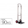 Diable pliant aluminium 1100x390x410mm pelle acier roues caoutchouc charge maximale 90kg poids 6.8kg