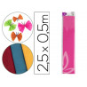 Papier crépon liderpapel 34g/m2 50cmx2.5m unicolore rose