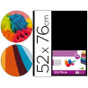 Papier de soie liderpapel 52x76cm 18g/m2 unicolore noir sachet 25f