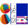 Papier de soie liderpapel 52x76cm 18g/m2 unicolore bleu sachet 25f